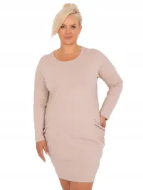 sukienka-damska-plus-size-gladka-dresowa-midi-z-kieszeniami