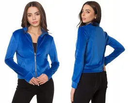 bluza-damska-welurowa-rozpinana-ze-stojka-z-kieszeniami