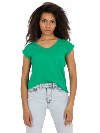 damski-t-shirt-basic-z-dekoltem-w-serek-top-