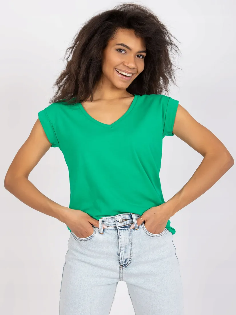 damski-t-shirt-basic-z-dekoltem-w-serek-top-stan-nowy
