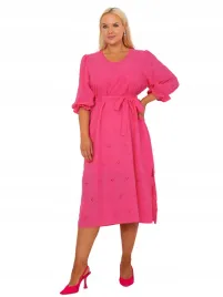 sukienka-midi-damska-z-paskiem-plus-size