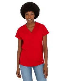 t-shirt-damski-bawelniany-z-dekoltem-w-serek-s-m