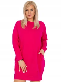 gladka-sukienka-damska-kieszeniami-plus-size-3xl
