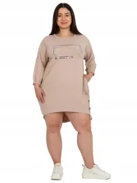 asymetryczna-sukienka-damska-plus-size-dresowa