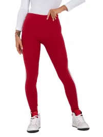 legginsy-bawelniane-bordowe-dlugie-damskie-l