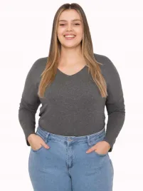 gladka-bluzka-damska-plus-size-dekolt-v-wiskoza