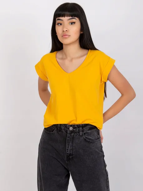 damski-t-shirt-basic-z-dekoltem-w-serek-top-rozmiar-m