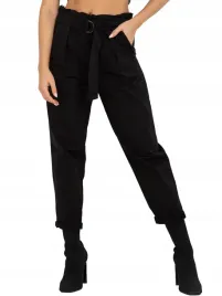 spodnie-damskie-paper-bag-bawelna-z-paskiem-s