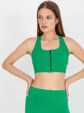 prazkowany-crop-top-damski-basic-z-zamkiem-s-kolor-zielony