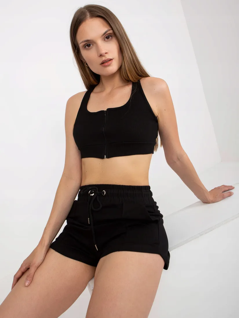 prazkowany-crop-top-damski-basic-z-zamkiem-m