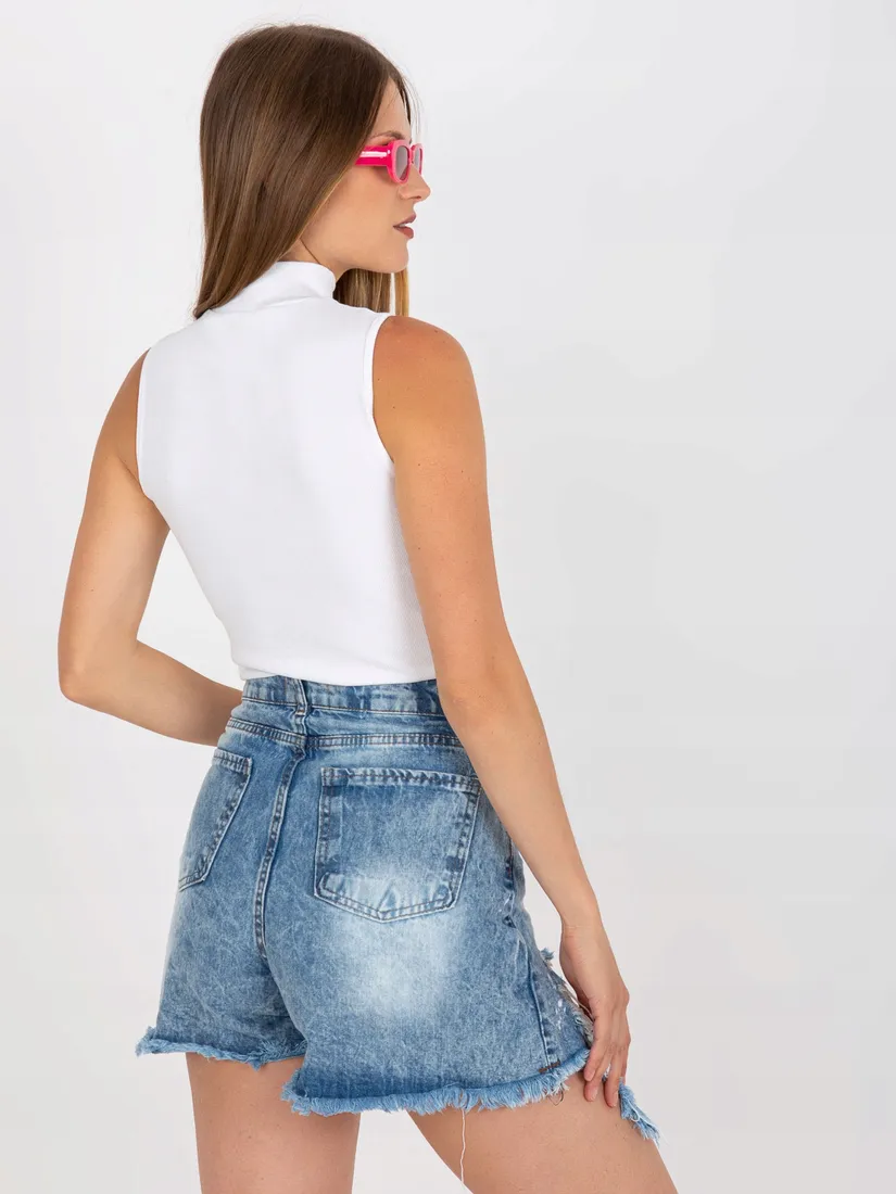 top-damski-basic-prazkowany-z-polgolfem-m-stan-nowy