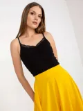 prazkowany-top-damski-basic-z-koronka-m-stan-nowy