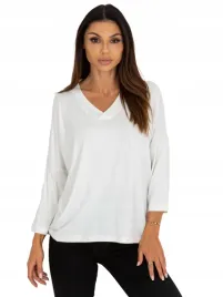 bluzka-damska-oversize-z-rekawem-3-4-w-serek