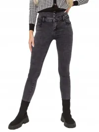 spodnie-jeansowe-jeansy-damskie-rurki-xs