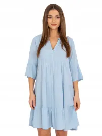 sukienka-damska-z-falbanka-na-lato-rekaw-3-4-s