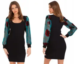 sukienka-dopasowana-z-ozdobnymi-rekawami-l-xl