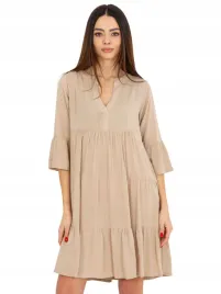 rozkloszowana-sukienka-damska-z-falbana-w-serek