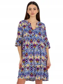 luzna-sukienka-damska-z-dekoltem-w-serek-s