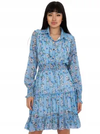 sukienka-damska-rozkloszowana-w-kwiaty-z-falbana