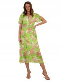 sukienka-kobieca-z-kwiatowym-wzorem-plisowana