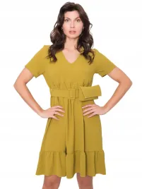 krotka-sukienka-damska-z-falbana-saszetka