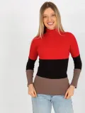 bluzka-damska-basic-z-golfem-w-prazek-linia-regular