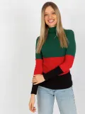 bluzka-damska-basic-z-golfem-w-prazek-linia-regular