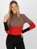 bluzka-damska-basic-z-golfem-w-prazek-stan-nowy