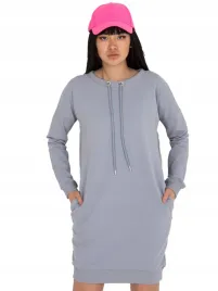 sukienka-damska-dresowa-basic-ze-sciagaczem-m