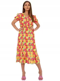 sukienka-damska-w-kwiaty-z-krotkim-rekawem-falbana