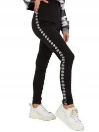 czarne-legginsy-damskie-z-lampasami-s-m