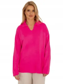 sweter-damski-oversize-z-kolnierzykiem-w-serek