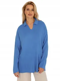 sweter-damski-oversize-z-kolnierzykiem-w-serek