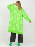 sweter-kardigan-damski-oversize-we-wzory-kolor-zielony