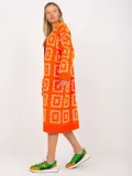 sweter-kardigan-damski-oversize-we-wzory-kolor-pomaranczowy