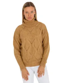 sweter-damski-azurowy-modny-luzny-z-golfem