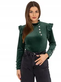 bluzka-damska-welurowa-z-guzikami-i-falbankami