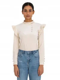 bluzka-damska-welurowa-z-guzikami-i-falbankami