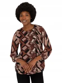 plisowana-damska-bluzka-na-co-dzien-we-wzory