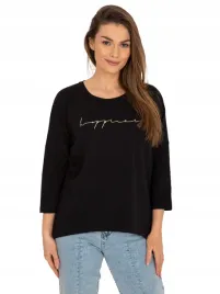 codzienna-bluzka-damska-z-napisem-rekaw-3-4-l-xl
