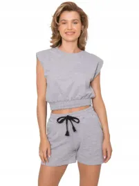 bluza-damska-szorty-damskie-komplet-bawelna-s