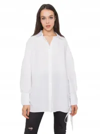 koszula-damska-biala-wiazanie-z-boku-one-size