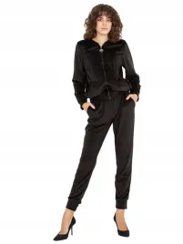 bluza-rozpinana-damska-spodnie-welurowe-komplet