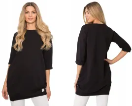wygodna-damska-bluza-z-kieszeniami-dluga-l-xl