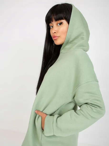 bluza-damska-basic-oversize-z-kapturem-s-kolor-zielony