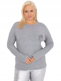 casualowy-dzianinowy-sweter-damski-plus-size-z-ozdobnym-pomponem