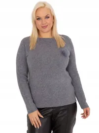 casualowy-dzianinowy-sweter-damski-plus-size-z-ozdobnym-pomponem