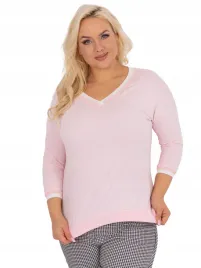 gladka-bluzka-damska-plus-size-z-dekoltem-v