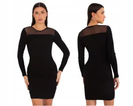 dopasowana-sukienka-damska-gladka-prazkowana-wygodna