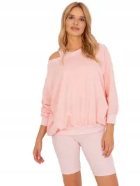 bluza-damska-top-prazkowany-szorty-spodenki-komplet